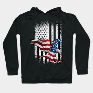 American Flag Eagle 4Th Of July Independence Day Patriotic Hoodie